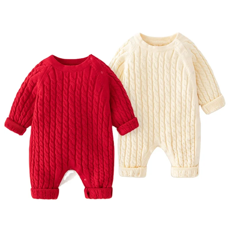 2023 ODM&OEM Professional Manufacturer Custom Rompers Jumpsuit Unisex Kids Clothes Wool Cashmere Baby Romper