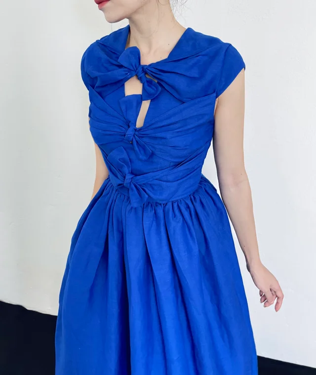 Elegant Dresses Linen Cotton Clothes For Women Reasonable Price Casual Maxi Dress OEM ODM Easy To Wear From Vietnam Manufacturer