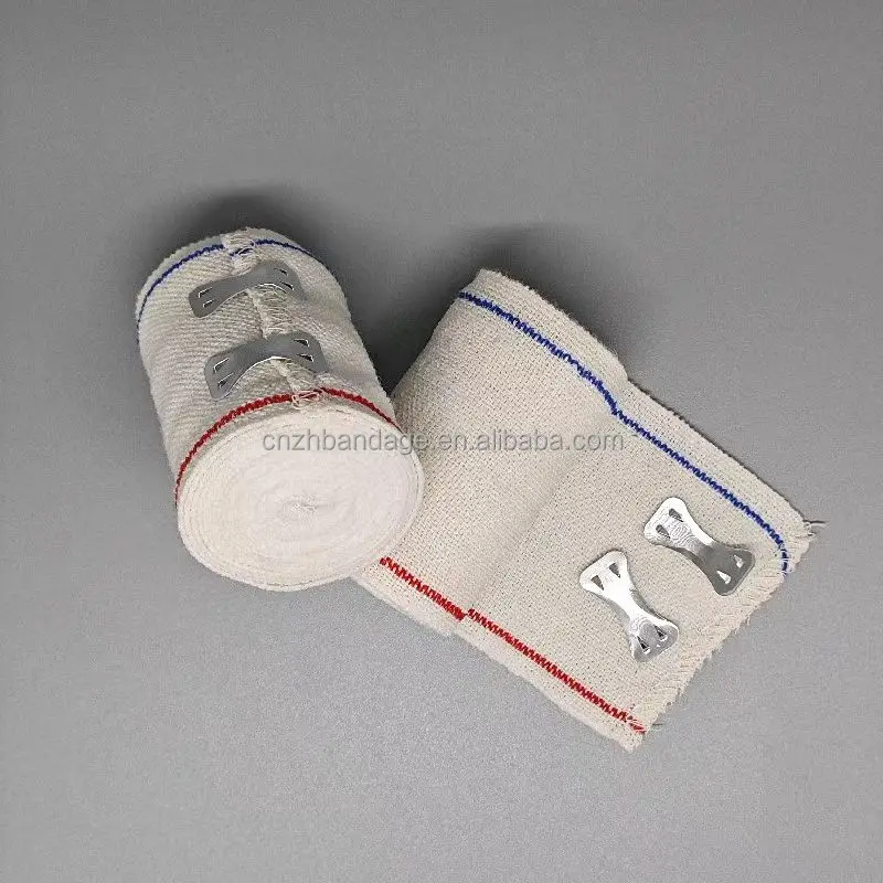 Quality Certification Customized Sports 50% Cotton Elastic Wrap Medical Tape Medicine Bandage
