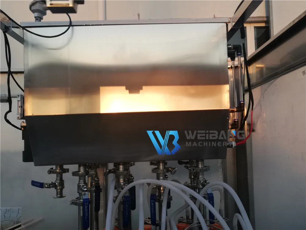 Automatic Glass Jar  Filling Machine 180ml 280ml Consistency of Creamed Honey  chocolate spread filling and capping machine