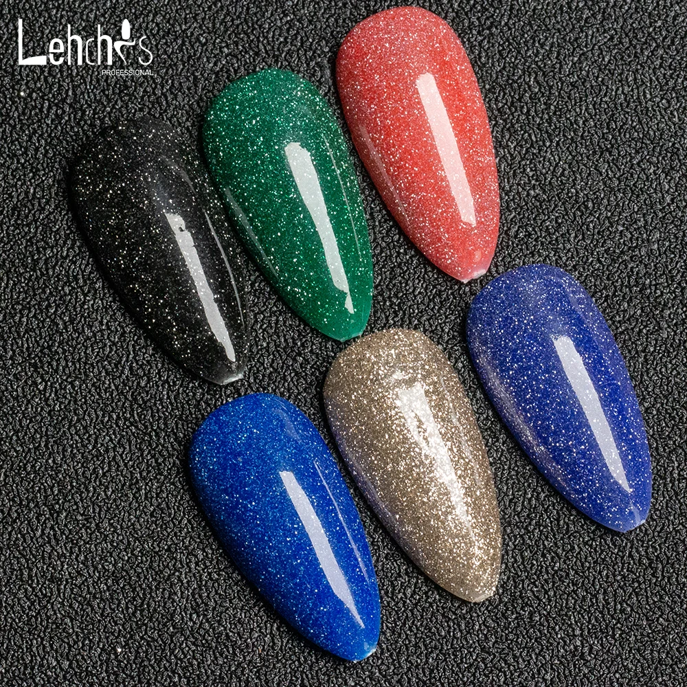 Lehchis Gel Polish Manufacturer Private Label Color Nail Art Salon UV Gel Soak Off Clear Mixing Reflective Thermal Gel Polish