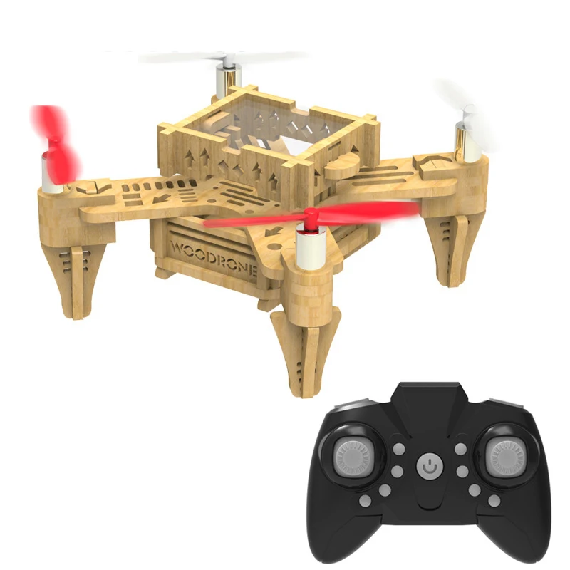 Новый дизайн 2 4G наборы для сборки «сделай сам» БПЛА игрушечный летательный аппарат с дистанционным управлением деревянный Дрон