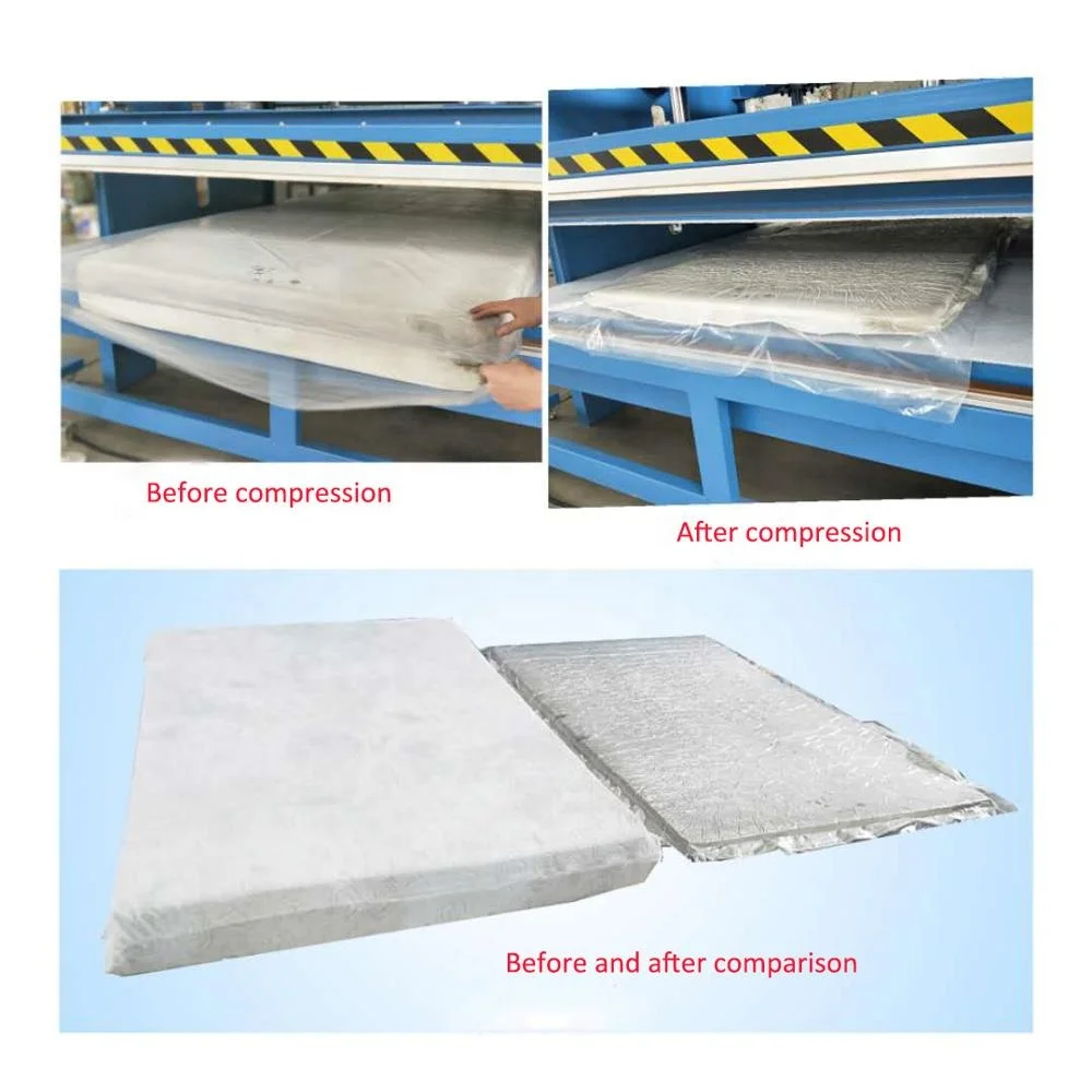 Semi-auto Mattress Compress Machine for Sale Automatic packaging line