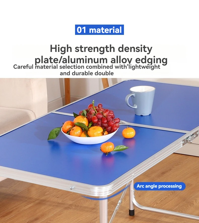Ultralight Portable Folding Camping Aluminum Alloy Garden Picnic Table Furniture Folding Table Outdoor tableand chairs