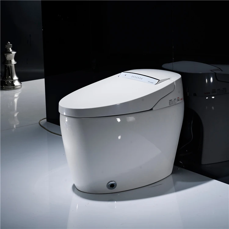 
Western cheap bathroom home WC automatic foot flush intelligent bidet smart toilet 