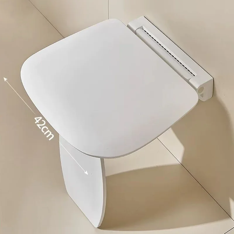 Bathroom Bathtub Safety Shower Stool Small Space Foldable Shower Chair Wall Mounted Shower Seat
