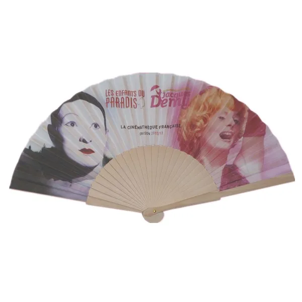 Пользовательские древесины ручной вентилятор с дизайном покупателя