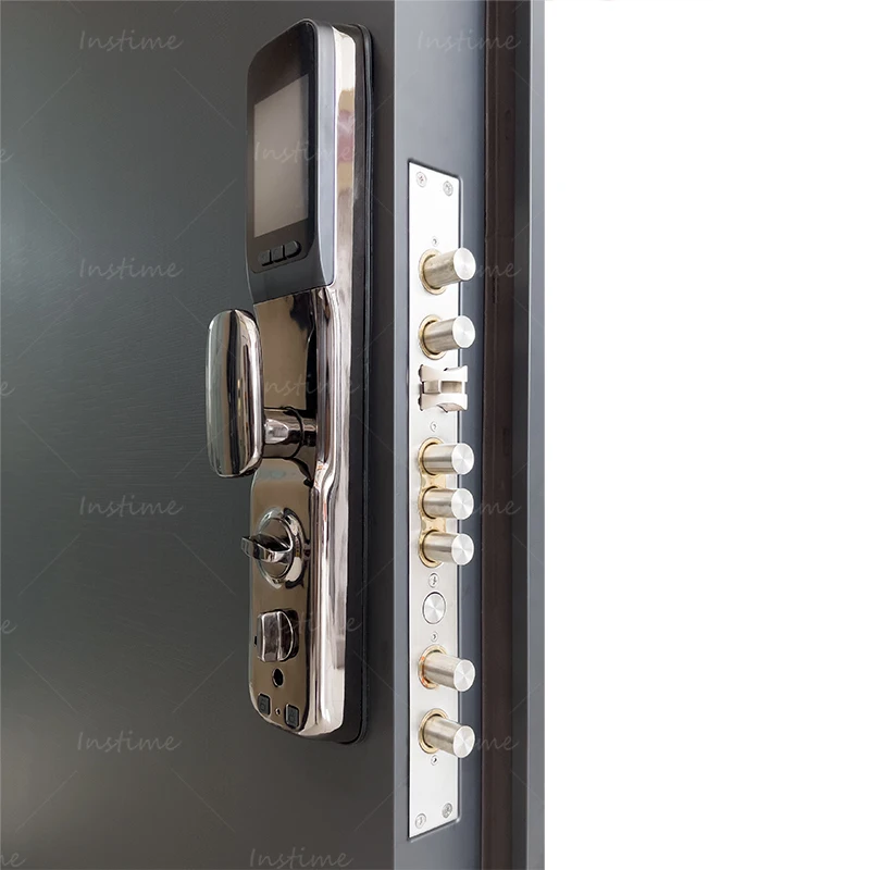 Instime Lead The Industry Factory Manufacturer Galvanized Luxury Design Front Exterior Steel Door For Home