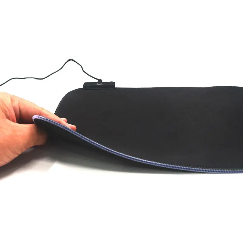 Custom design luminous Rubber base game mat Flat mouse pad RGB Mouse Pad Gaming RGB mousepad