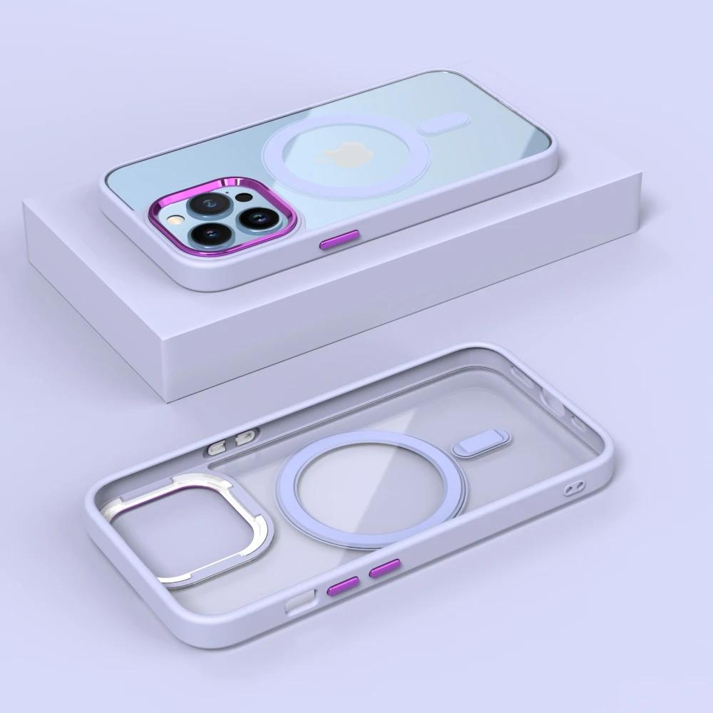 Shockproof Hybrid Clear Transparent Phone Magnetic Case For iPhone 13 12 14 magesafes Back Cover