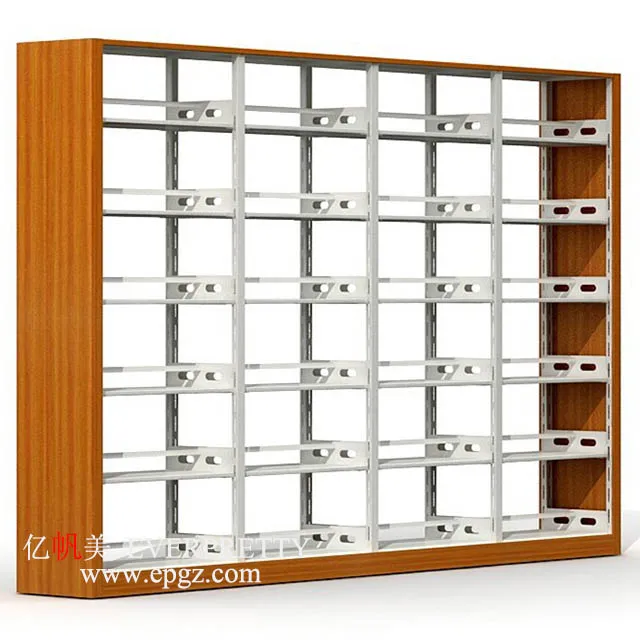 Cheap Price Library Furniture 5 Tier Steel Bookcase Metal Bookshelf