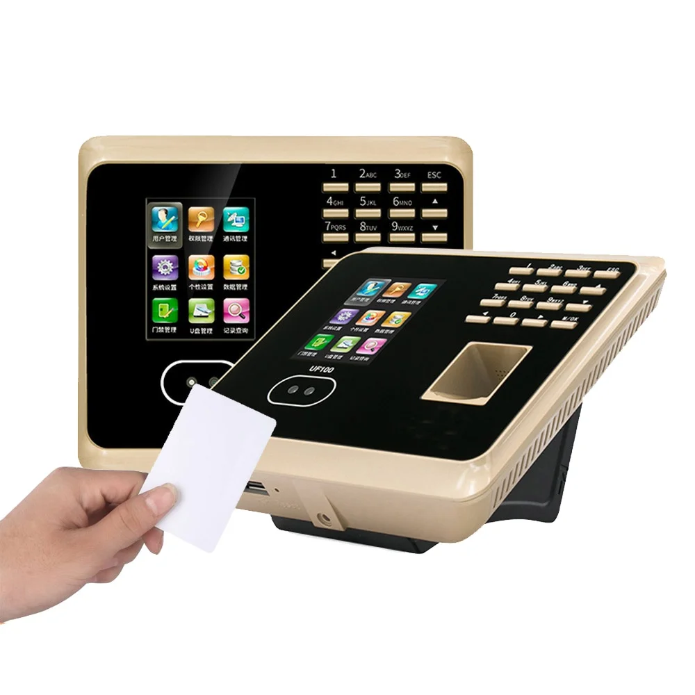 UF100 WIFI TCP/IP USB Fingerprint Face Facial RFID Card Employee Time Attendance Machine Time Clock Time Recorder System