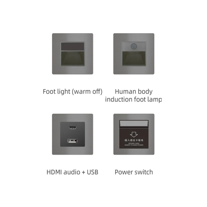 Hot sell 2022 popular tuya smart  home metal shell No battery wireless zigbee smart wall switch