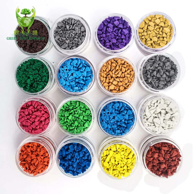 Free Sample Environmentally Friendly EPDM Colored Rubber Particles EPDM rubber granules