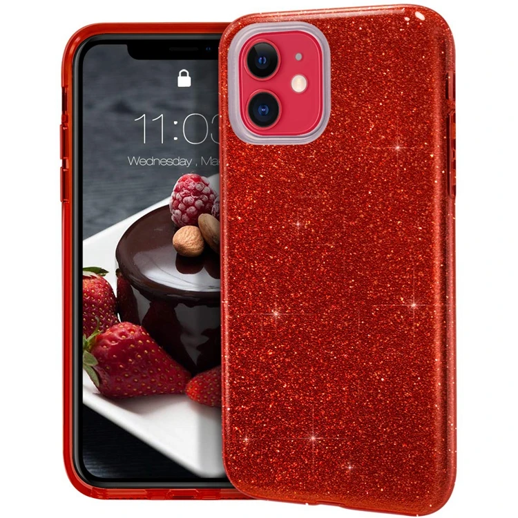 transparent tpu pp hybrid 3 in 1 glitter case for huawei p20 lite 2019 ultrathin case