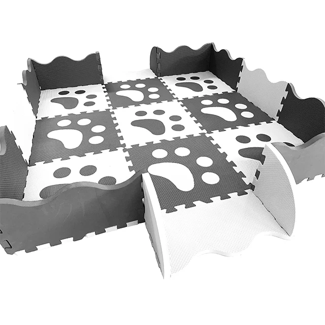 
Factory Free Sample Custom 30X30X1.4Cm Eva Baby Kid Floor Puzzle Foam Play Mat Fence 