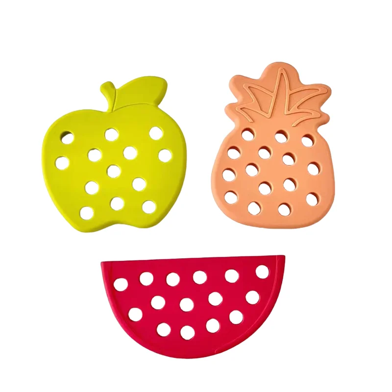 Montessori Lacing Fruit Threading Game Early Education Baby Brain Thinking Silicone Lace Threading Toys