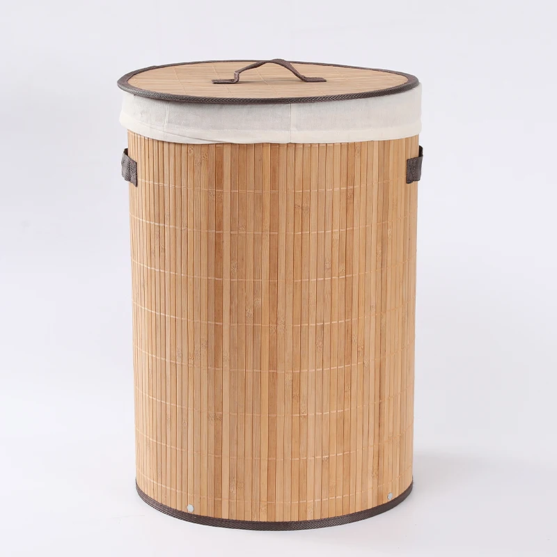wood basket with lid storage basket for laundry