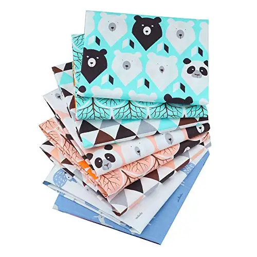 Cartoon animal design 100% cotton printed fabrics home textiles