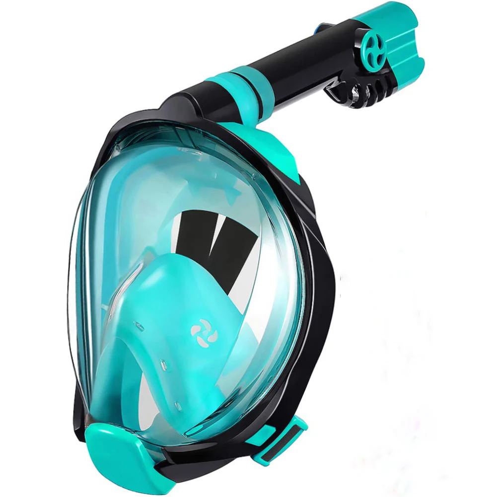  Full Face Diving Oxygen Breathing Masks For Adult Kids 180 Degree View Snorkeling Mask Snorkel