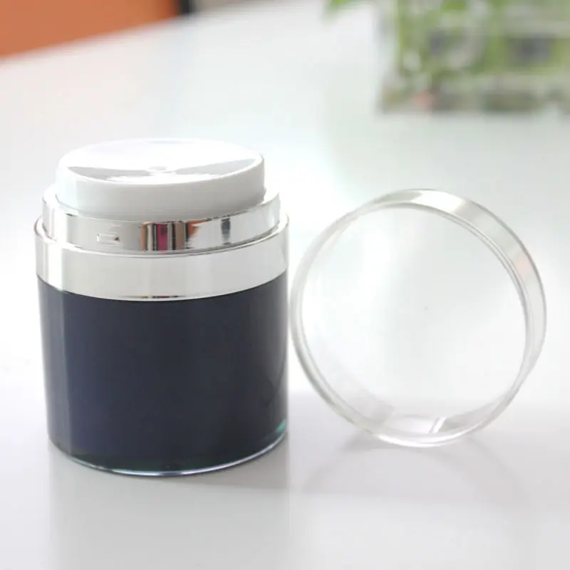 2023 Hot sales high quality and best price for logo printing wholesale full white 15g 30g 50g acrylic airless cream jar