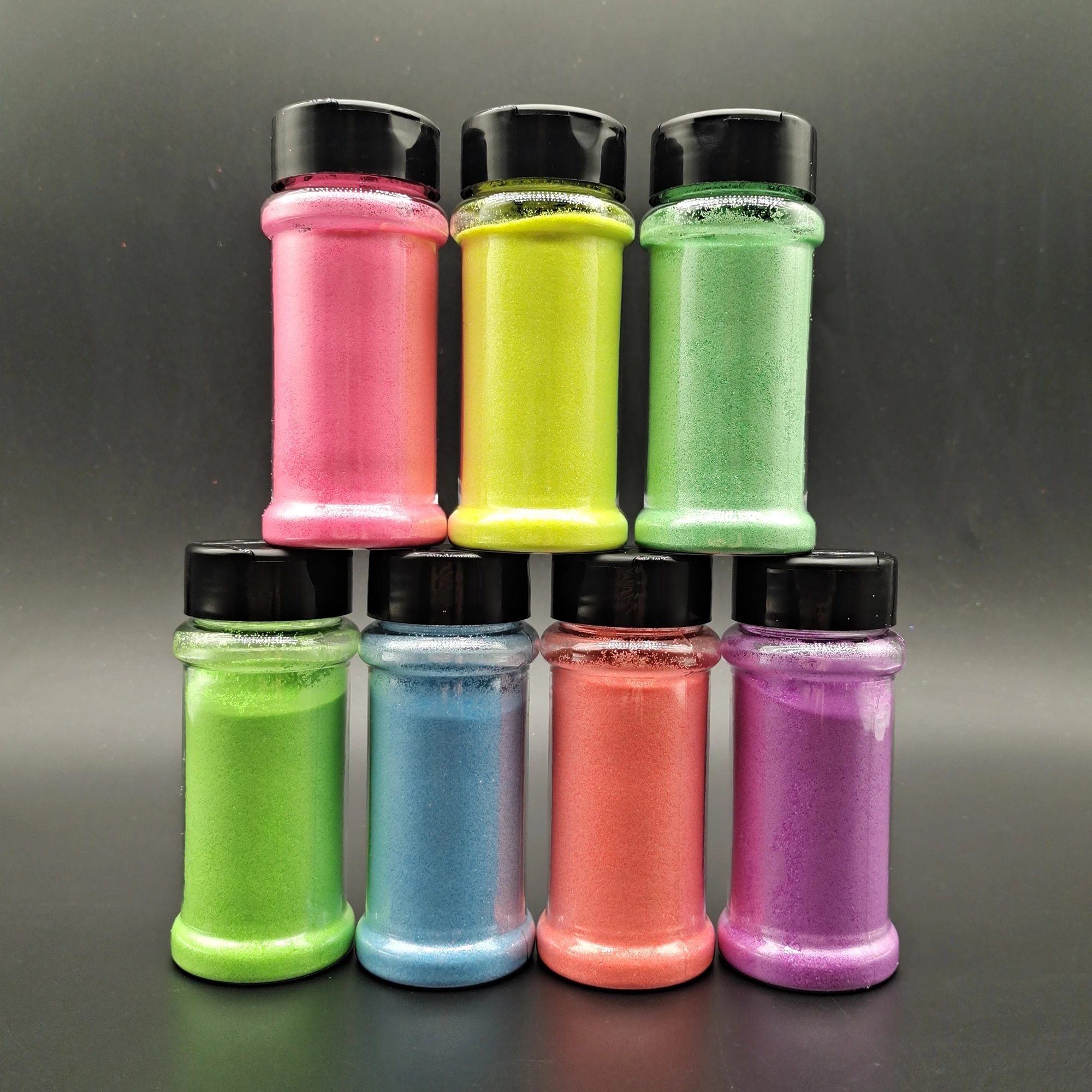 Быстрая доставка оптом блестки в 2 унции шейкер баночка для ногтей порошок оптовая продажа небольшая упаковка набор неоновых блесток
