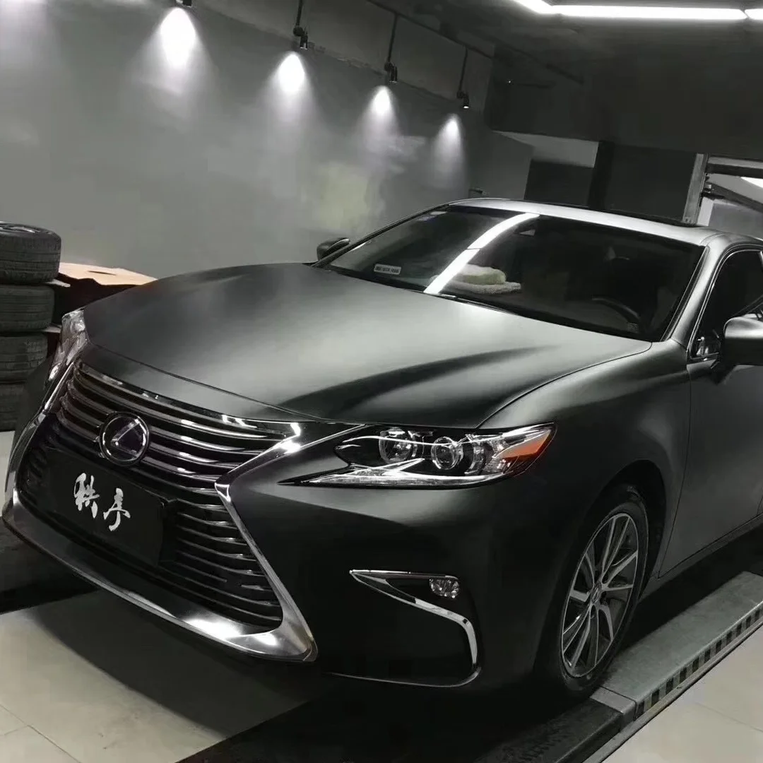 1.52*15m TPH / PU/ PVC PPF Black Matt car body stickers imported glue Car wrap Hot healing paint protection film Cam filmi