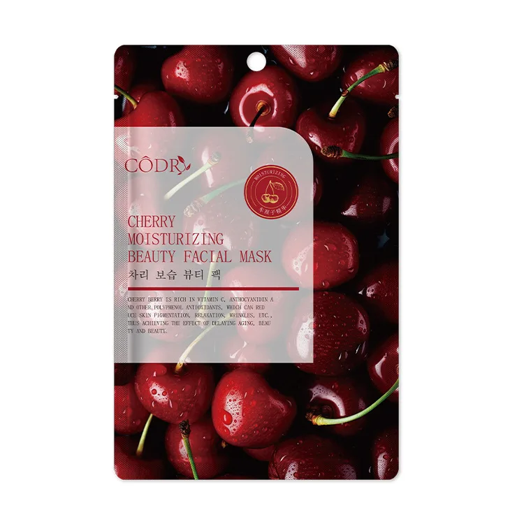 Fruit VC moisturizing Skincare cherry masque visage soin wholesale custom logo beauty facial sheet mask face masking sheet korea