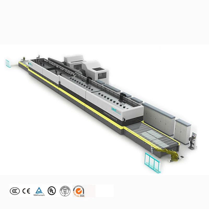 JetConvection LD-AT efficiency double chamber 4-19mm flat window and door low-e glass tempering furnace