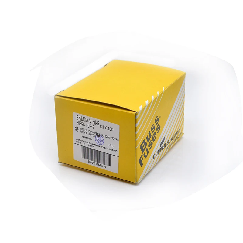 5A Ceramic Fuse Bussmann Fuse BK1/TDC180-5A High Breaking Capacity BS1362 Fuse