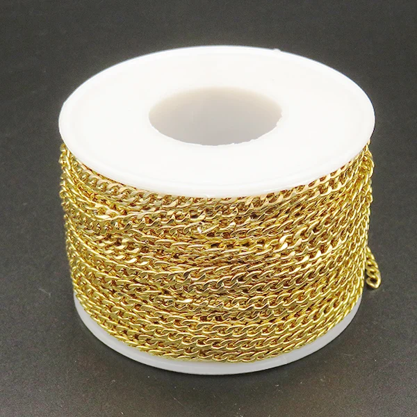 
304 stainless steel 25mx3mm cuban link chain for men 