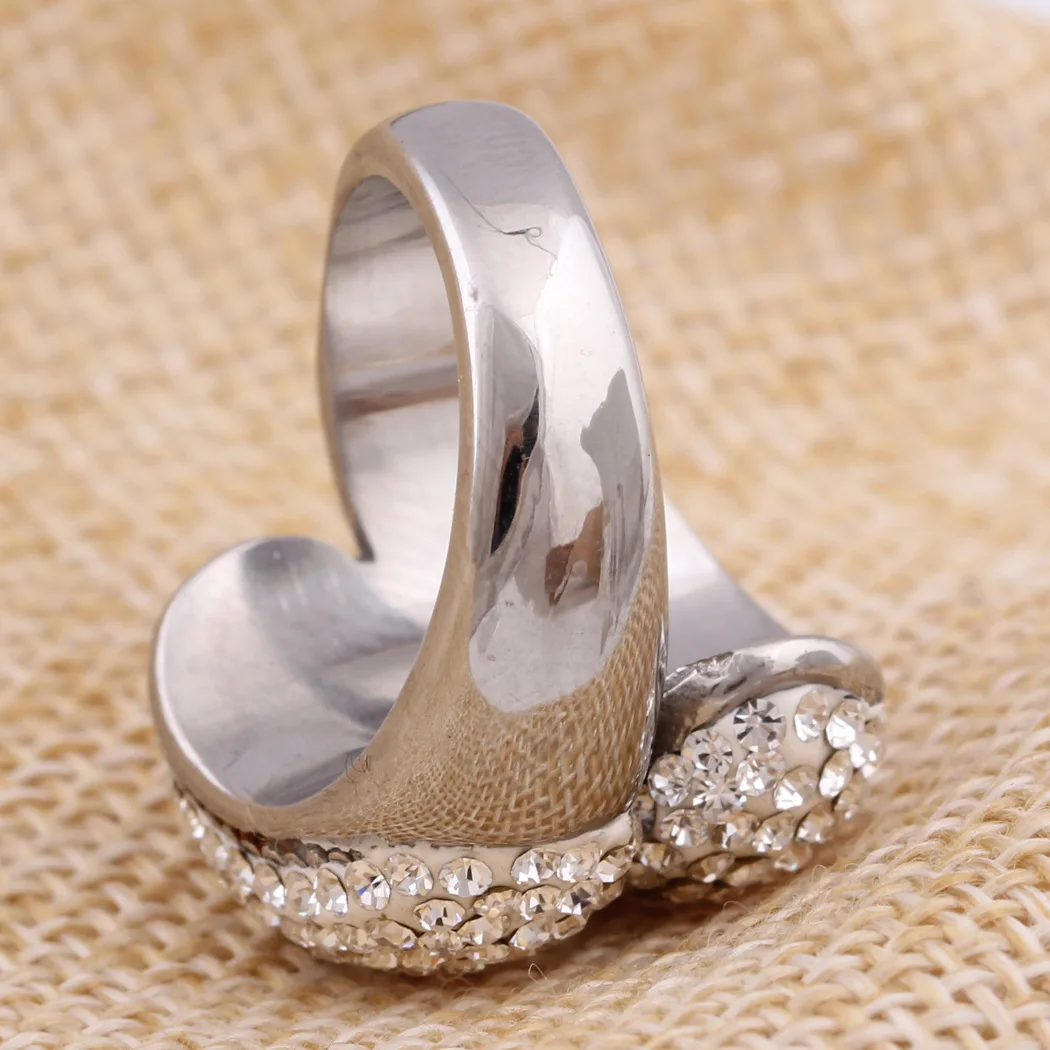 2022 Factory Direct Stainless Steel Ring Men Lab Created Diamond Big Rings Jewelry Women
