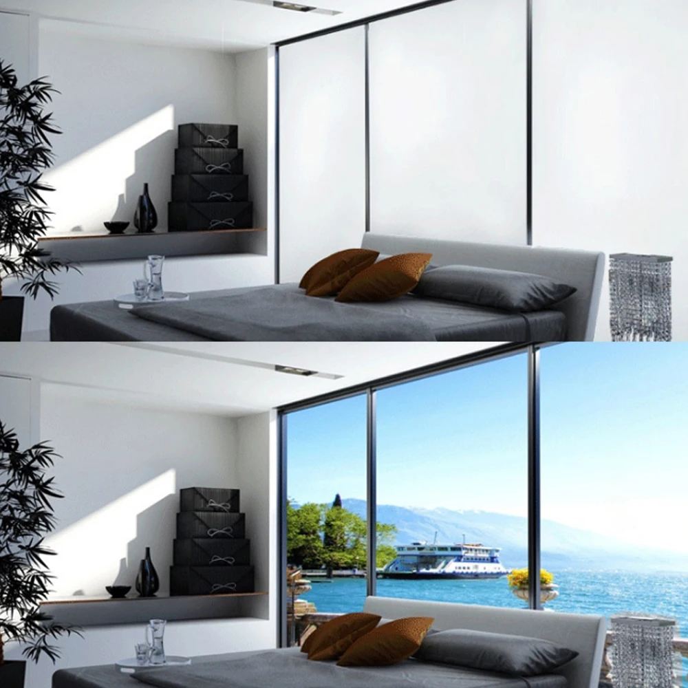 Smart Glass for Modern Living PDLC Magic Window Film with Self-Adhesive Technology