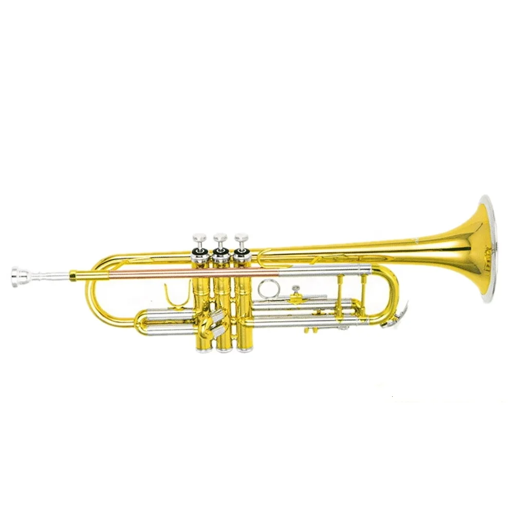 High Grade Brass body Cupronickel tuning pipe trumpet