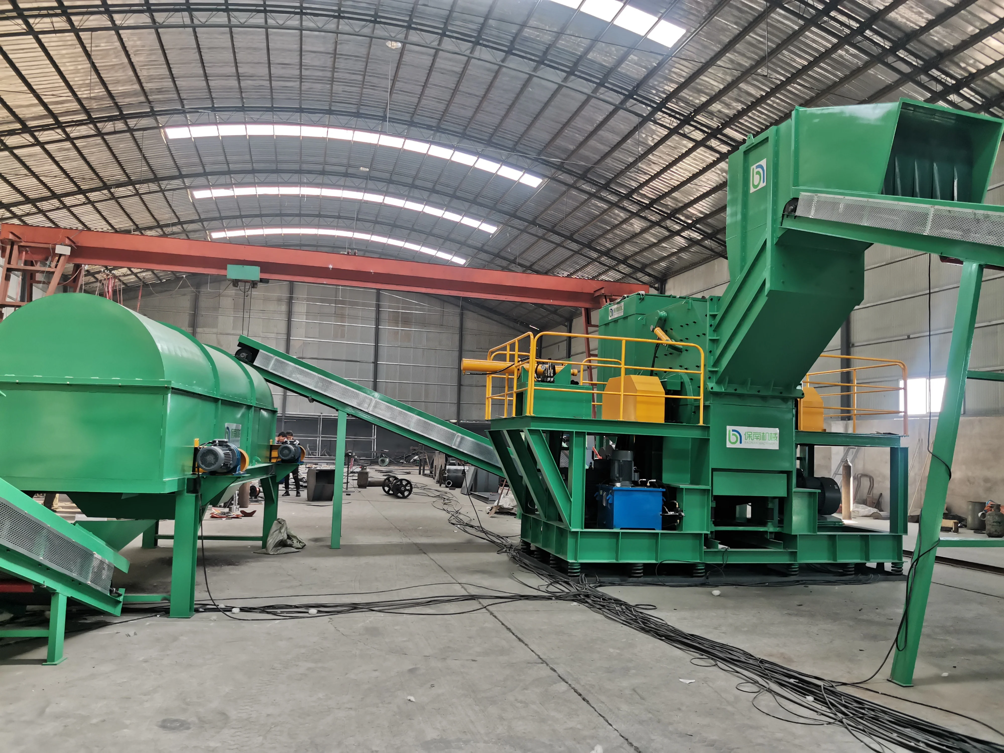 OEM Double Shaft Scrap Engine Metal Crusher Used Car Shell Shredding Waste Metal Shredder Machine For Sale