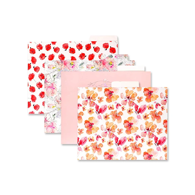 Custom A4 portfolio  fancy paper file folder