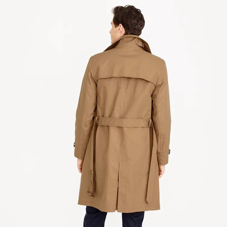 2022 New Fashion Wholesale custom long trench coats plus size windbreaker jackets for men