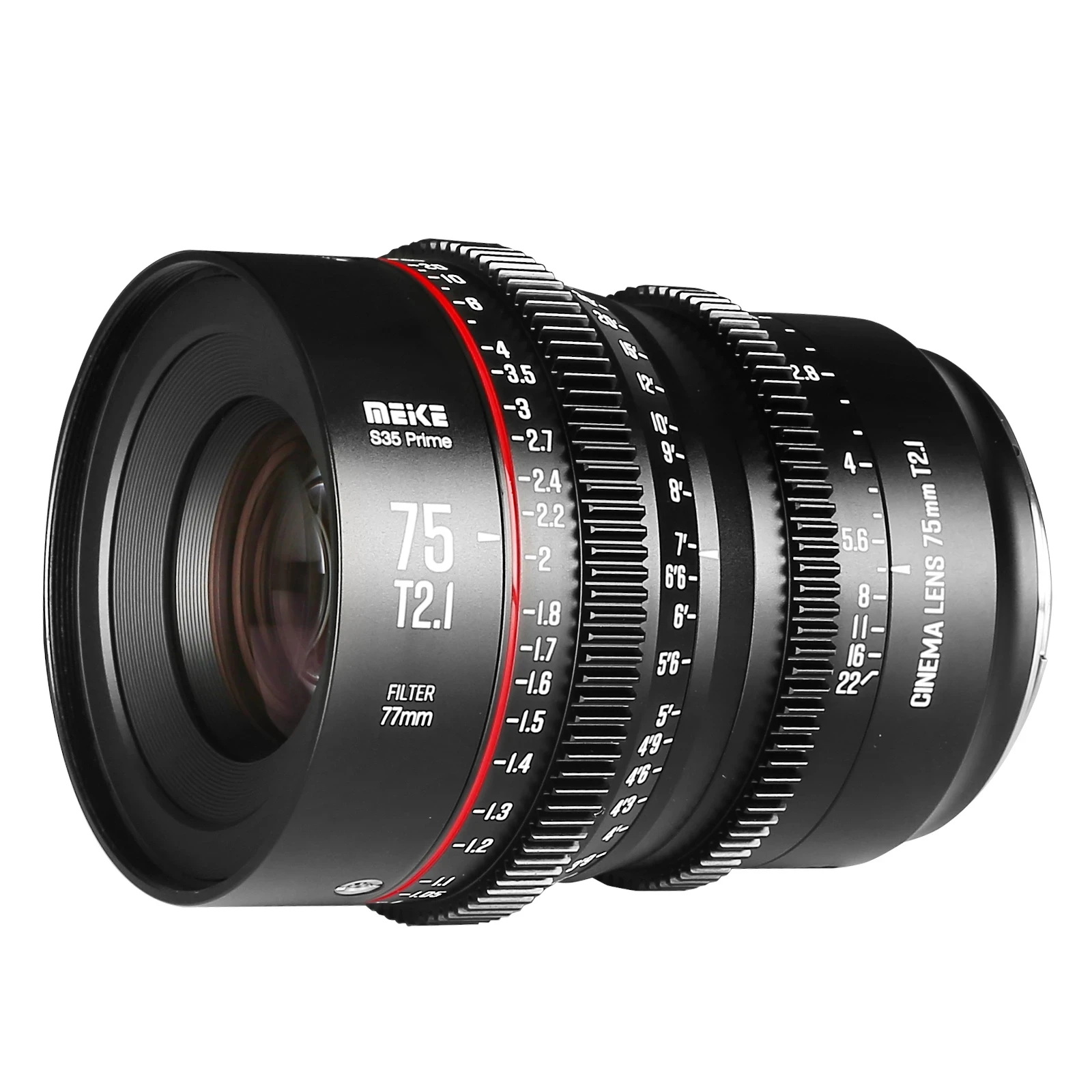 Meike Prime 75 мм T2.1 для Super 35 рамка кинокамеры система RED Komodo BMPCC6K Pro Z CAM S6 Sony