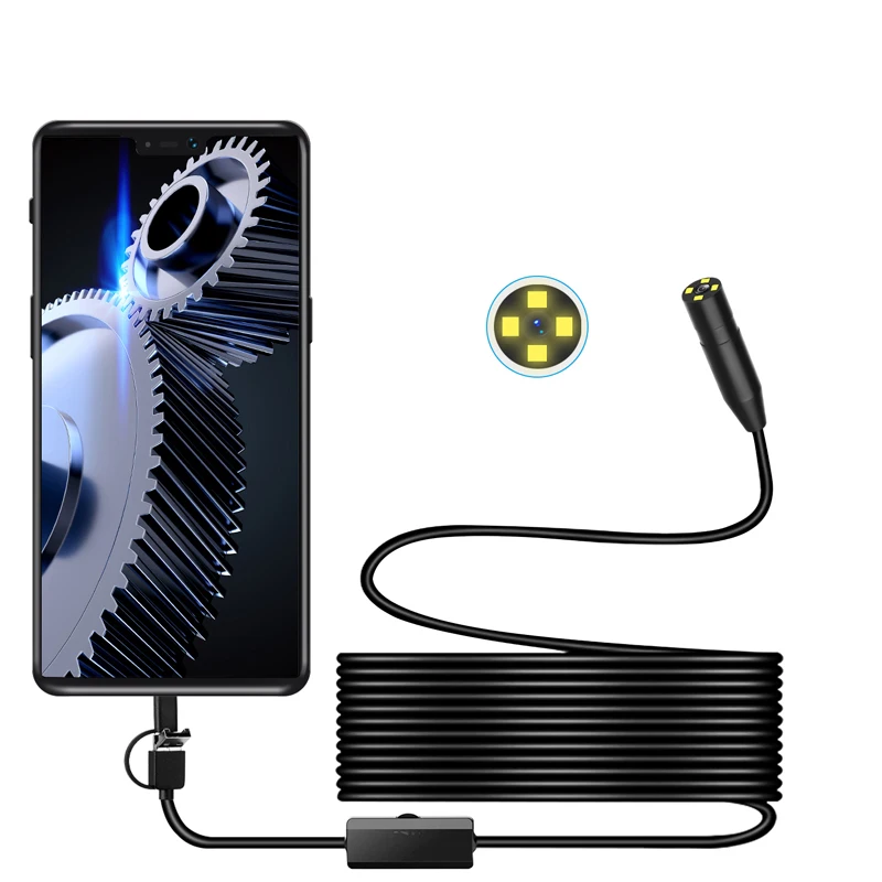 11 mm auto focus 5 Million Pixel  3 in 1 Inspection Camera Endoscope Pipe Hot Sales Endoscope Camera Industrial