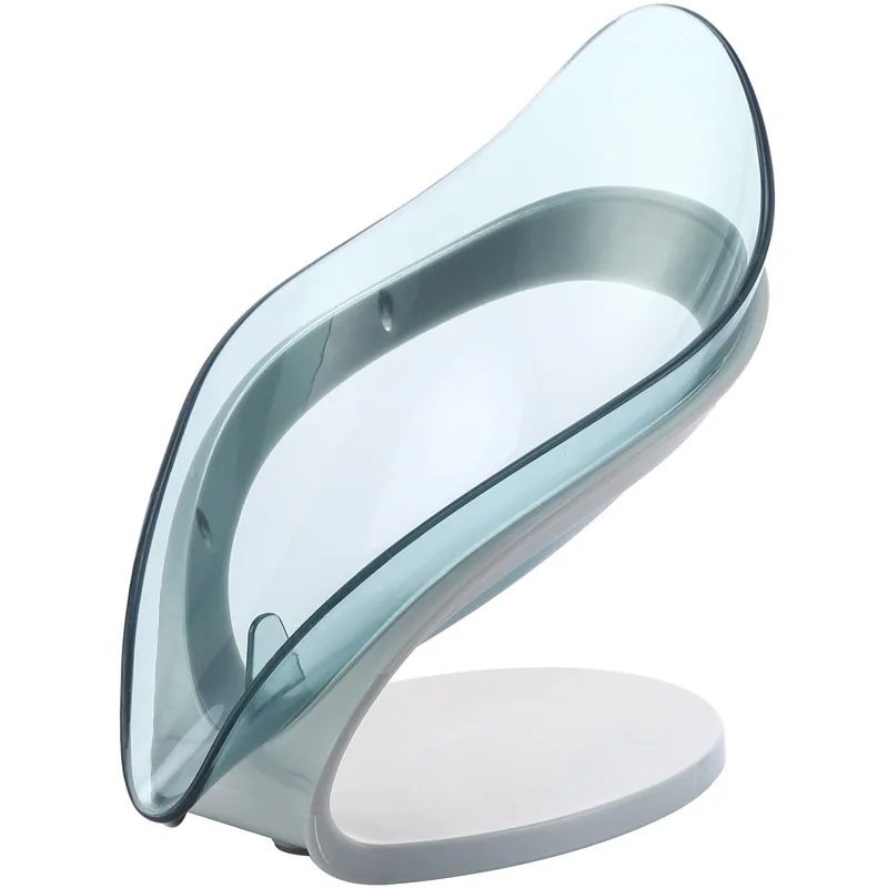Plastic Leaf Drain Box Soap Tray Holder For Bathroom Hotel Soap Dish