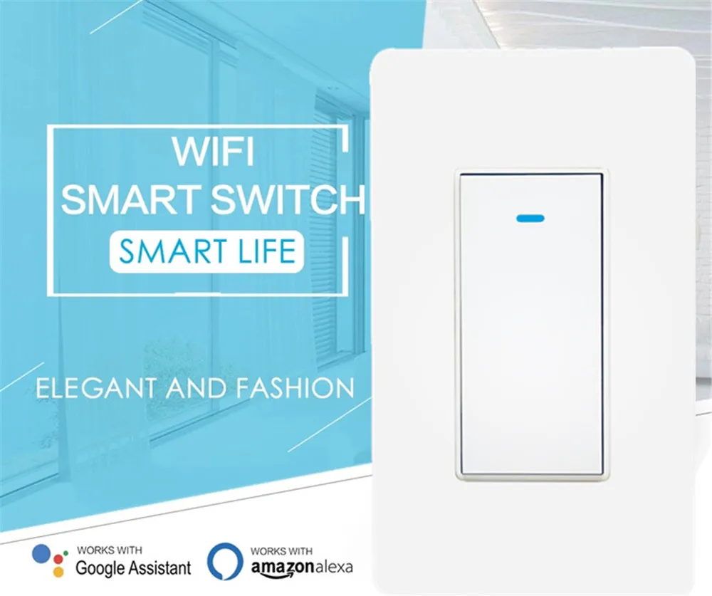 Free inventory factory wholesale zigbee wifi switch with Tuya APP control timer switch smart wi-fi energy saving for home alexa