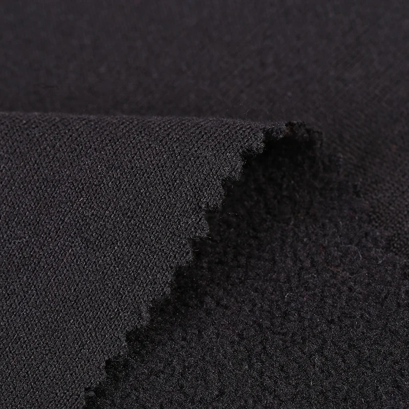 Grey Bamboo Charcoal Polar Fleece Fabric Softshell Fabric For Winter Sportswear Bedding Hat