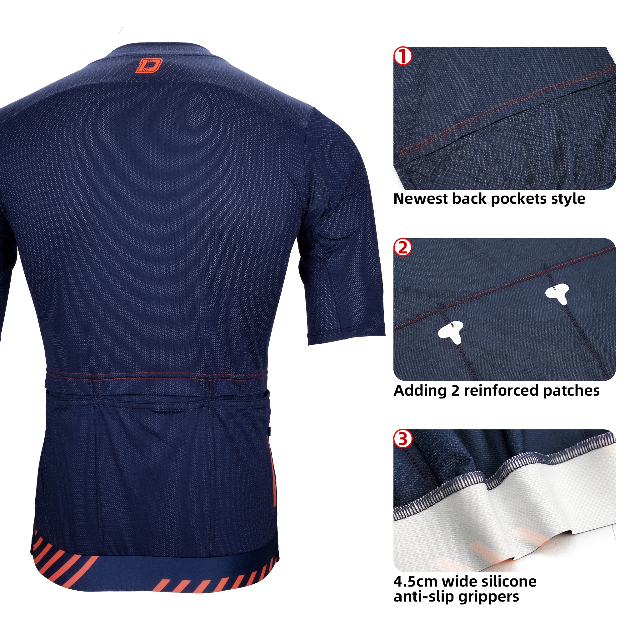 Darevie 7 Colors third generation cation pro cycling jersey reflective zipper bicycle shirt men women