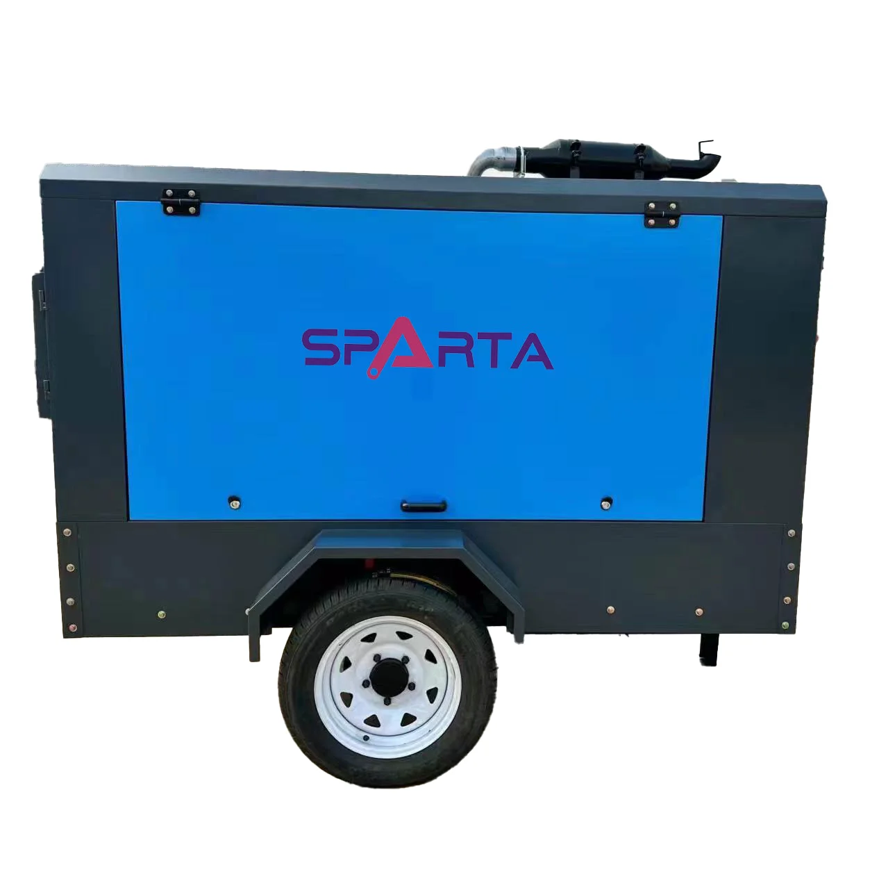 Sparta 750cfm rotary type high pressure 20 bar 25bar diesel engine screw air compressor