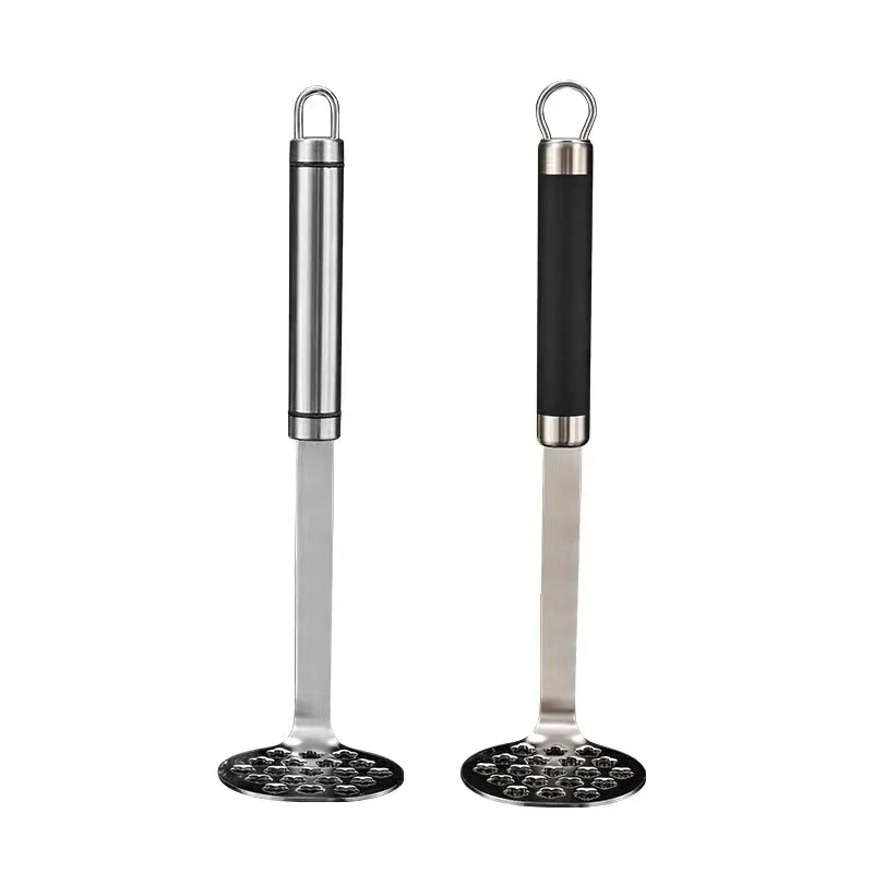 Factory Direct Vegetable Fruit Multi Purpose Industrial Ricer Garlic Stainless Steel Potato Masher Press