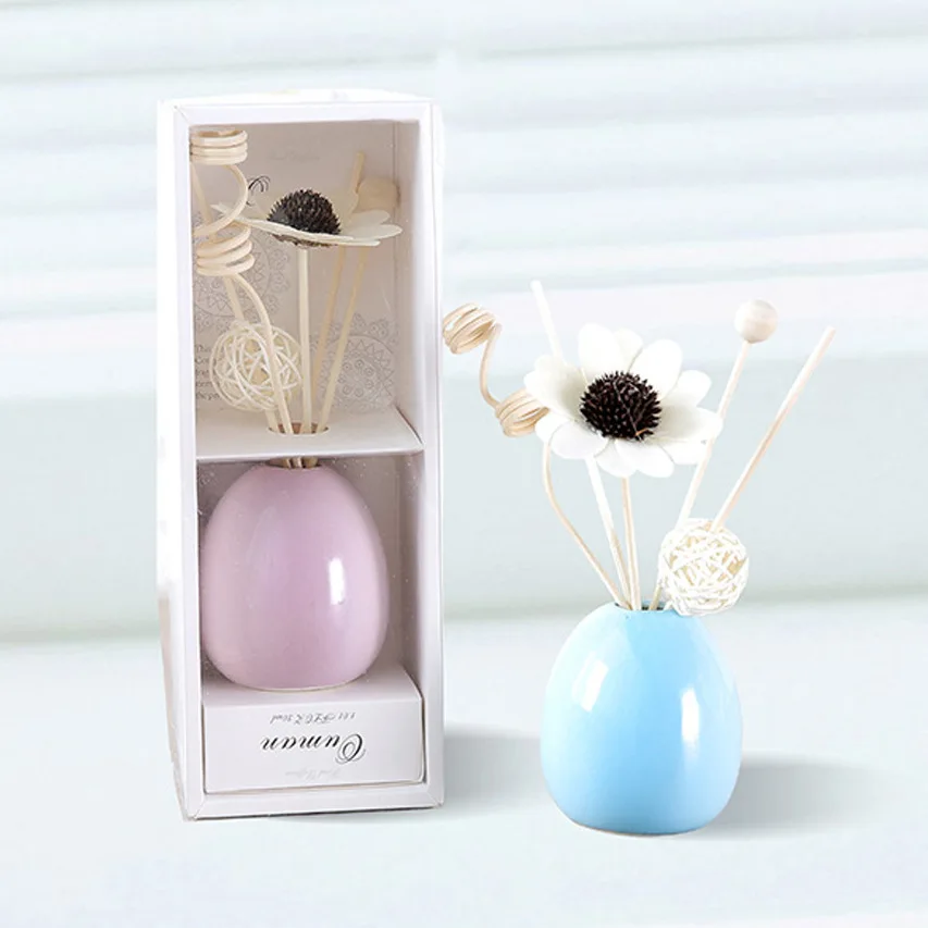 Decorative Modern Reed Diffuser White Bottle 100ml Luxury Empty for Home Bathroom and Clothes Packaging Boxes