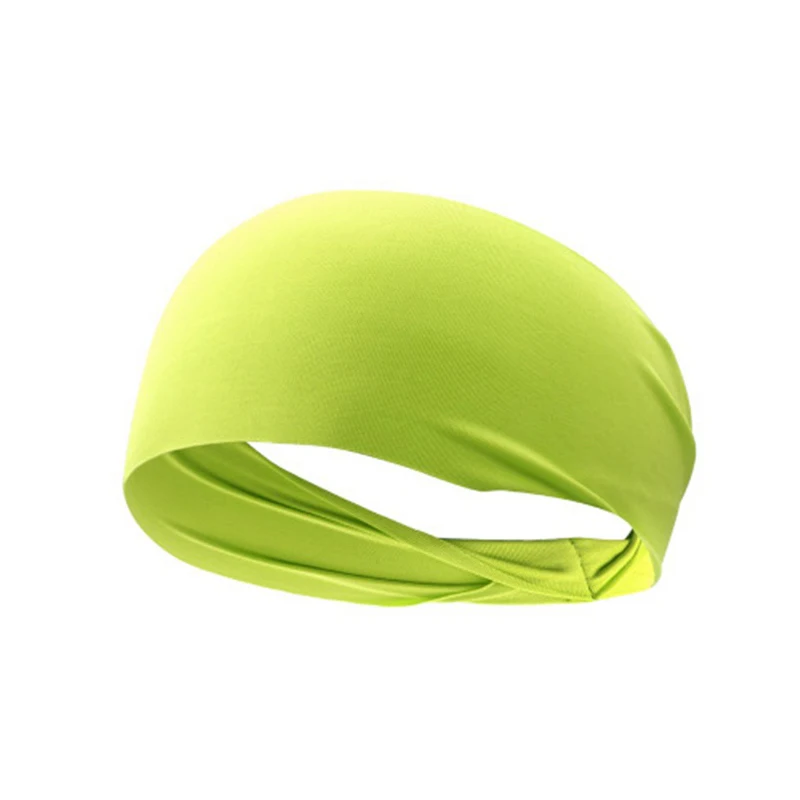 Factory Custom Logo Print Elastic Hair Band Women Men Absorption Sweat Polyester Football Basketball Running Yoga Sport Headband