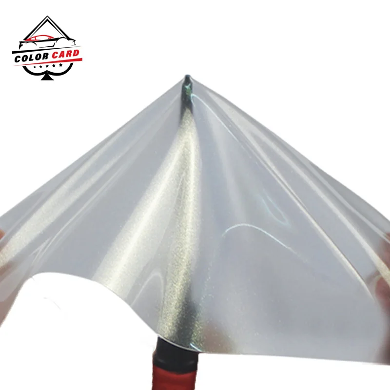 1 52*15 м 7.5MIL ТПУ Алмазная Золотая прозрачная глянцевая самовосстанавливающая анти-желтая пленка для защиты от красок