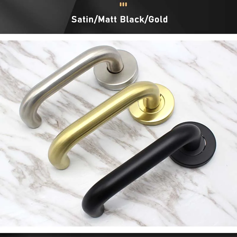Wholesale European Indoor U Shape 304 Stainless Steel Lever Handle Door Handle