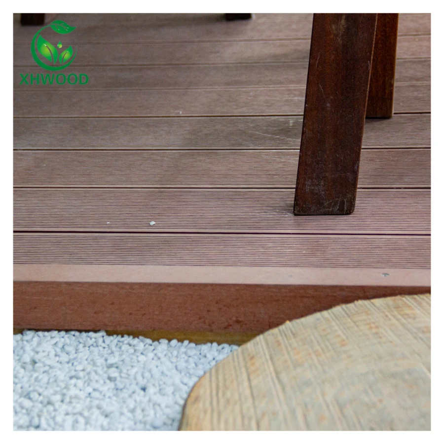 XHWOOD waterproof wpc deck flooring wood plastic composite with decking for sale